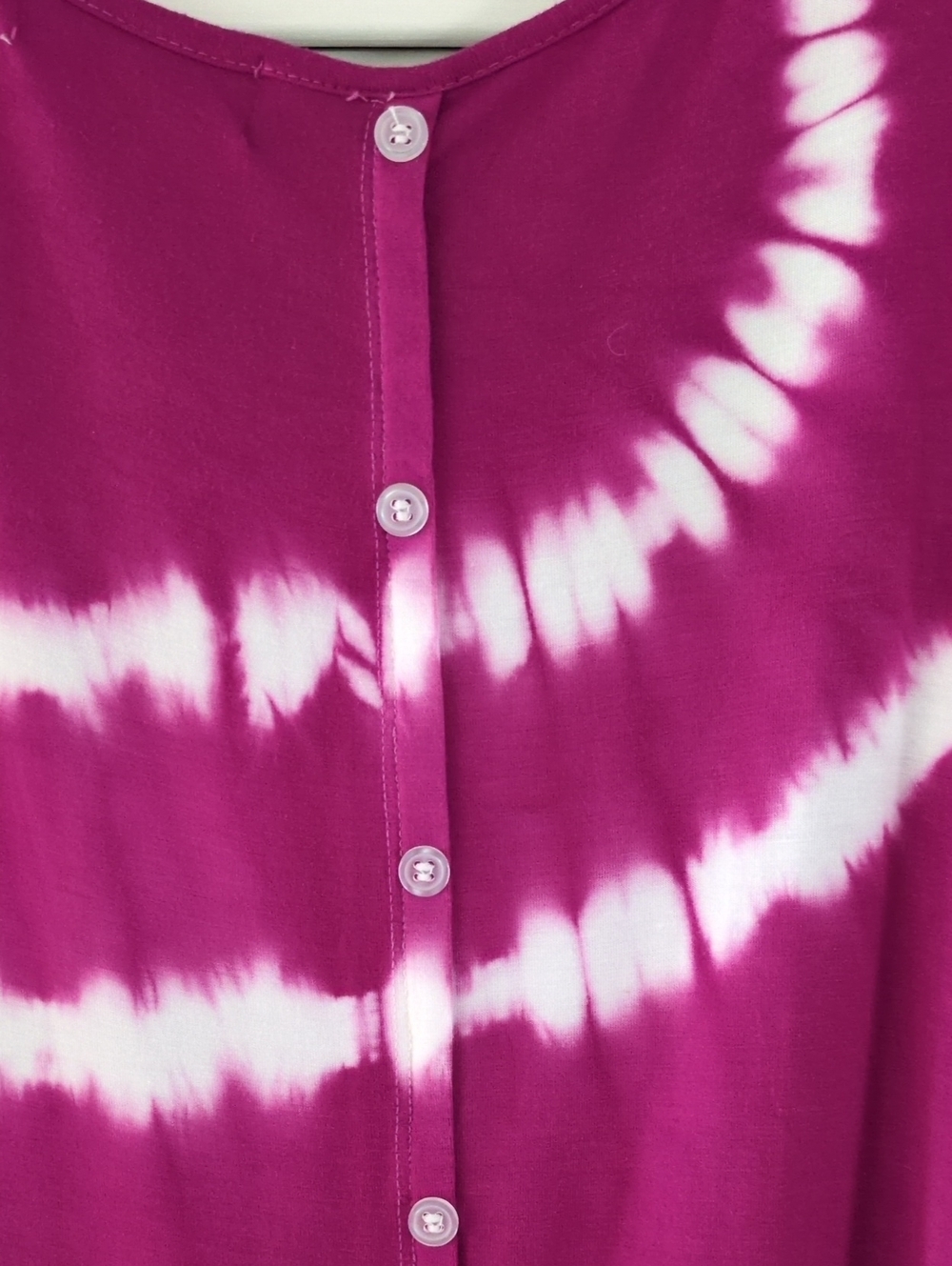 Olive & Oak Tie-Dye Scoop Neck Tank Top Blouse. Sz S Magenta/White - Picture 5 of 9